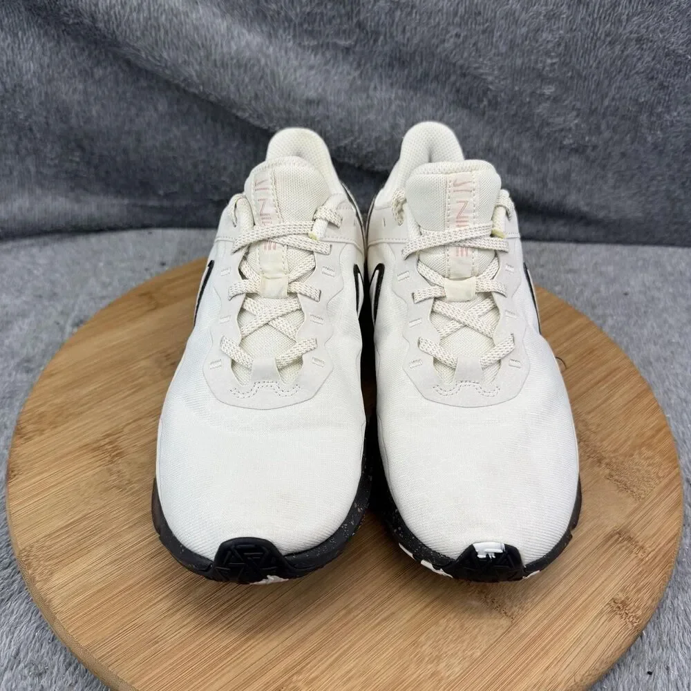 Nike Shoes Womens Size 8 White Black Mesh Training Gym Sneakers CZ3668-100
